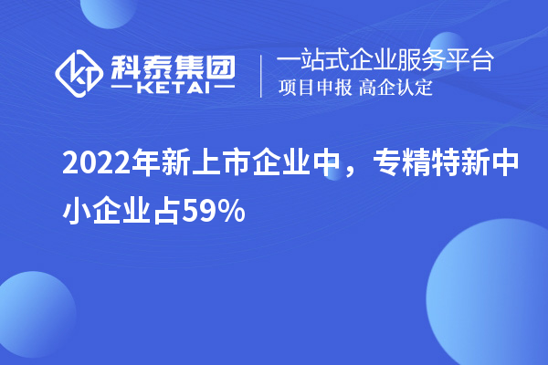 2022年新上市企業(yè)中，<a href=http://www.0037av.com/fuwu/zhuanjingtexin.html target=_blank class=infotextkey>專精特新中小企業(yè)</a>占59%