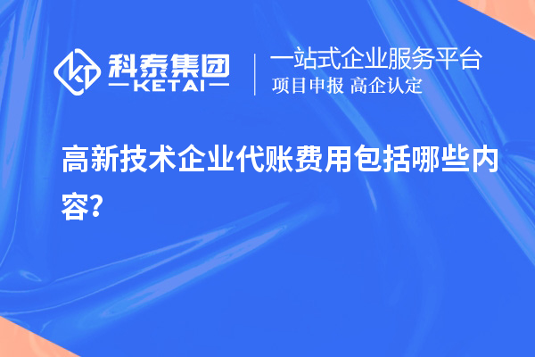 高新技術(shù)企業(yè)代賬費(fèi)用包括哪些內(nèi)容？