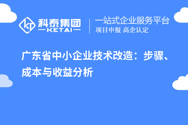 廣東省中小企業(yè)技術(shù)改造：步驟、成本與收益分析